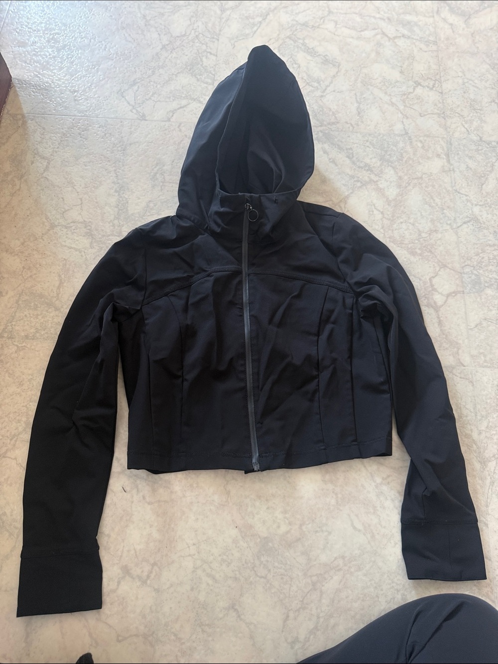 Zara Black Hooded Utility Jacket